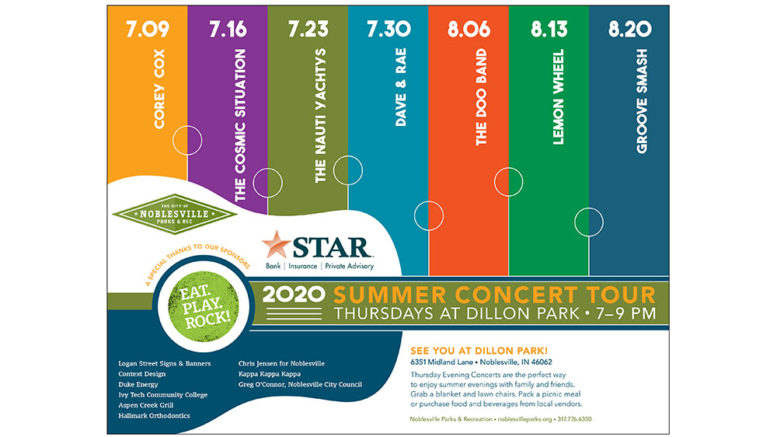 Noblesville Parks & Rec releases Summer Concert Series lineup