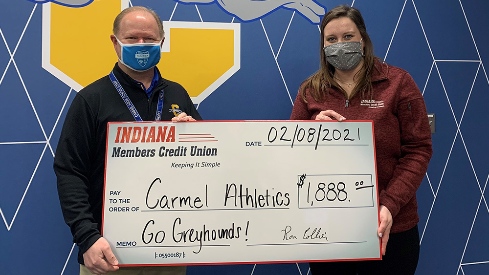 IMCU gives back $1,888 to Carmel High School athletics