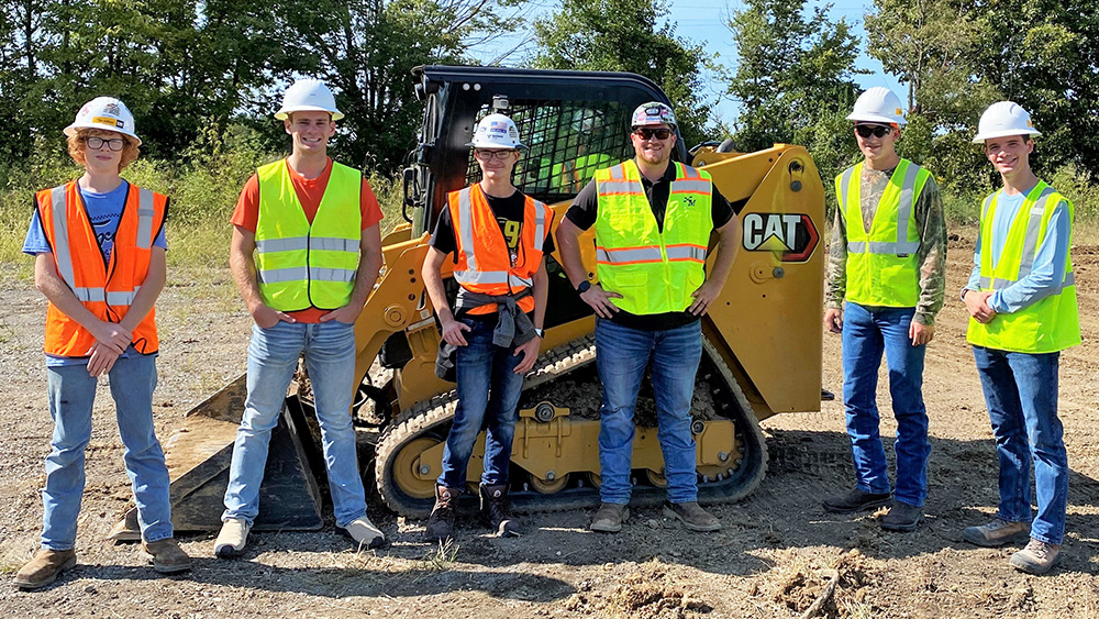 Heights students earn Level 1 Skid Steer Certification