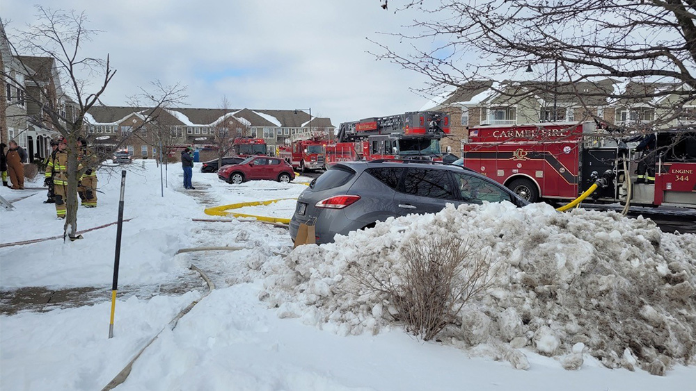 Noblesville apartment fire sends one person to hospital, damage limited ...