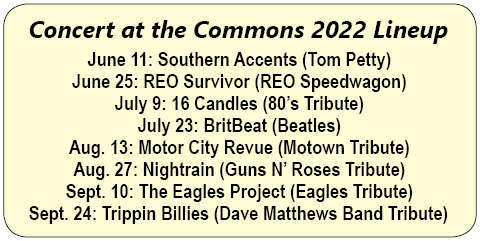 Noblesville Parks releases 2022 concert on Commons schedule – Hamilton