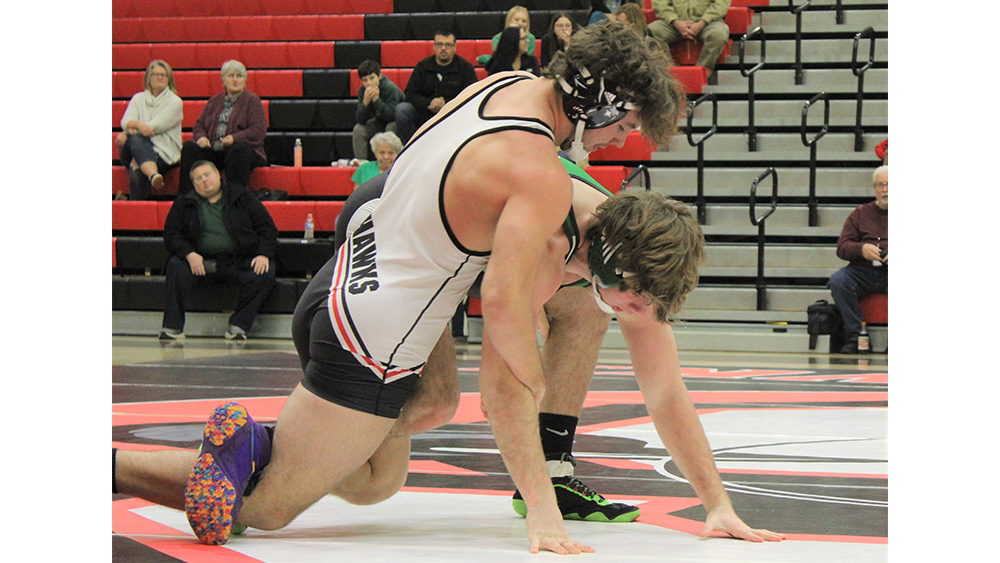 Wrestling Blackhawks fall to Bulldogs at home