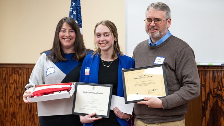 HSE's Kate Lantzer receives local DAR Good Citizen Award