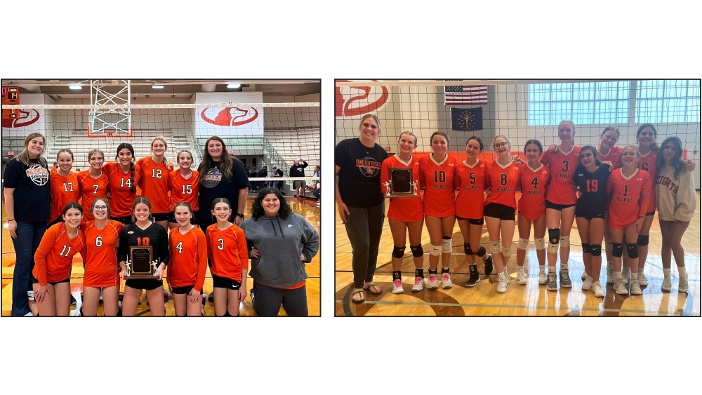 Heights 7th & 8th grade volleyball teams win MIC championship