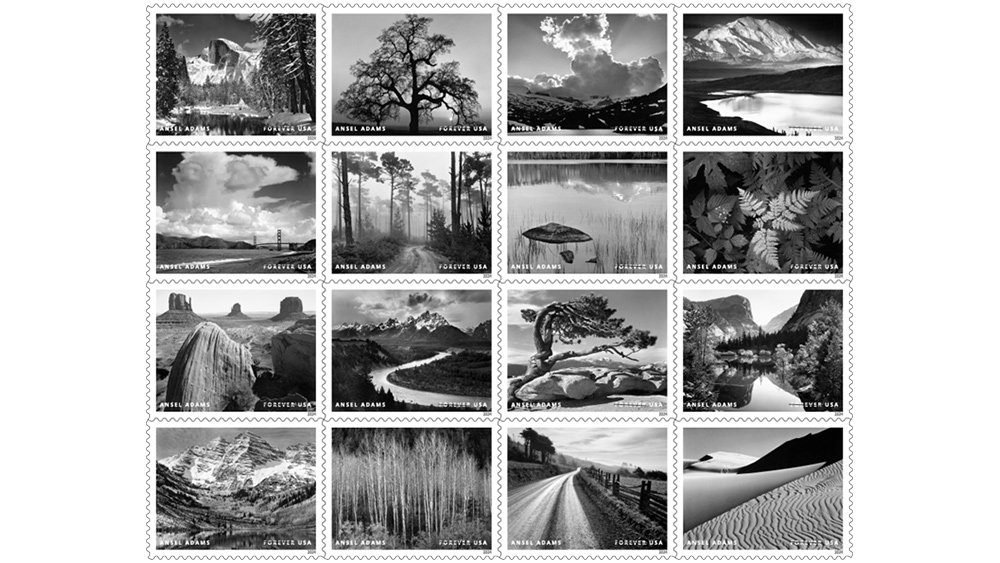 USPS unveils Ansel Adams stamps for 2024