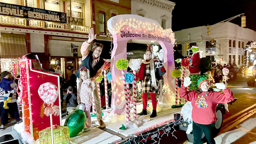 Christmas parade lights up the night in downtown Noblesville