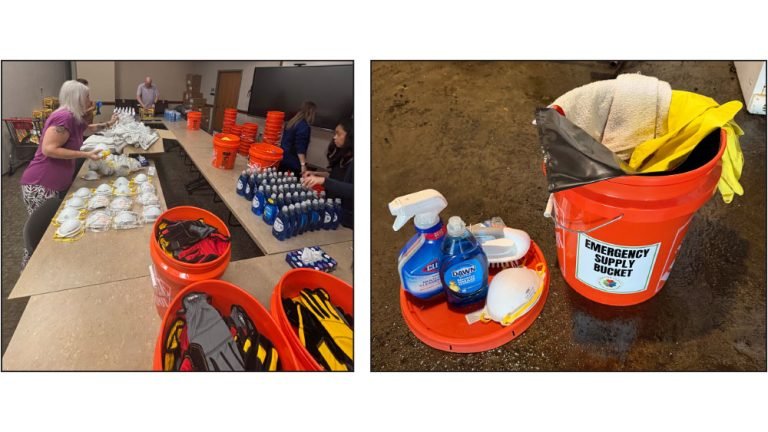 Hamilton County Health Department distributes cleanup supply buckets
