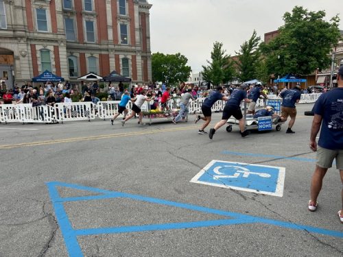 Bed-Race-2025_race action shot