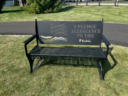 Cicero Lights 2025 (Grace)_flag bench