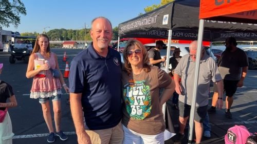 Current Fire Cheif Lance Overholser and wife Melinda