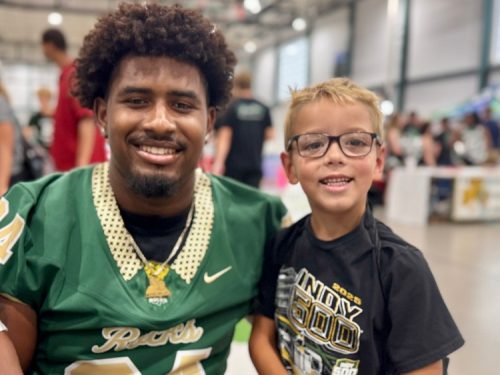 Ja_Deon Smith with a WWS Fan!