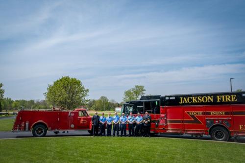 Jackson township first and current engines 4.2023