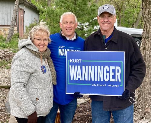 Kurt Wanninger with parents Joe and Kathy Wanninger