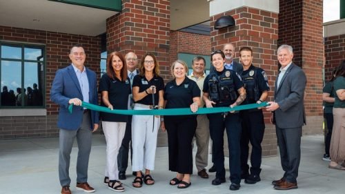 MCES SROs School Board and Superintendents Ribbon Cutting