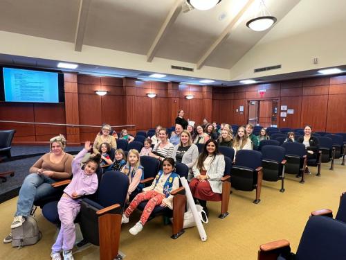 Noblesville Girl Scouts at council (3)