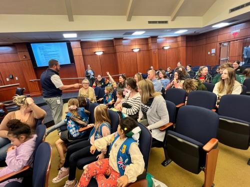 Noblesville Girl Scouts at council (4)