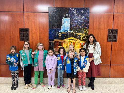 Noblesville Girl Scouts at council (6)