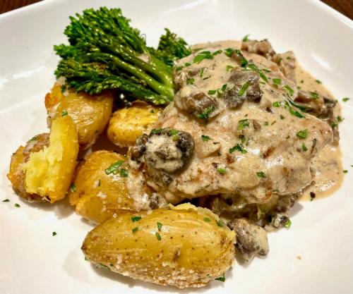 Osteria meat and potatoes dish