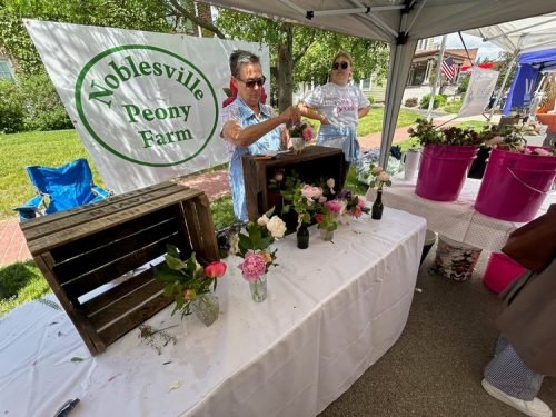 Peony Fest 2025_Bouquet making station
