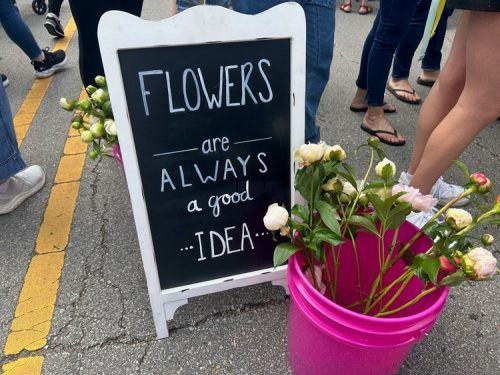 Peony Fest 2025_Flower Quote sign