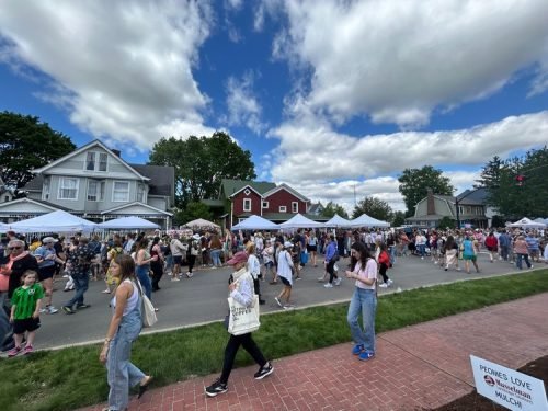 Peony Fest 2025_wide street crowd shot