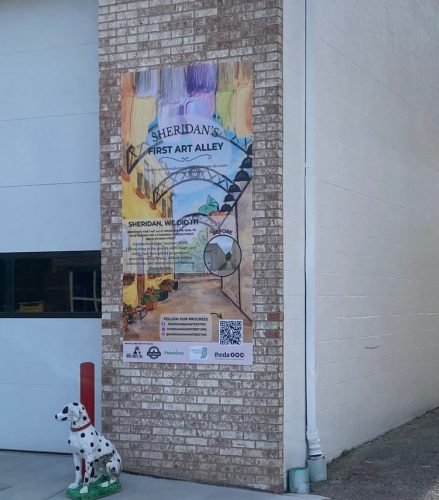 Sheridan Art Alley sign