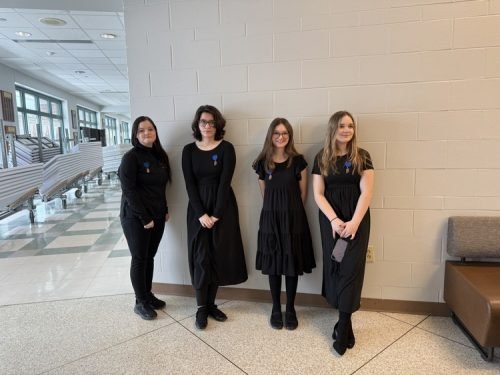 Sheridan ISSMA_Makenzie Smith, Morgan Ciambella, Lyndi Brogan and Marilynn Heinzman