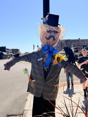 Sheridan art students scarecrows 10
