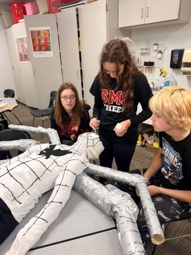 Sheridan art students scarecrows 11