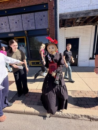 Sheridan art students scarecrows 13