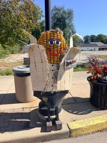 Sheridan art students scarecrows 18