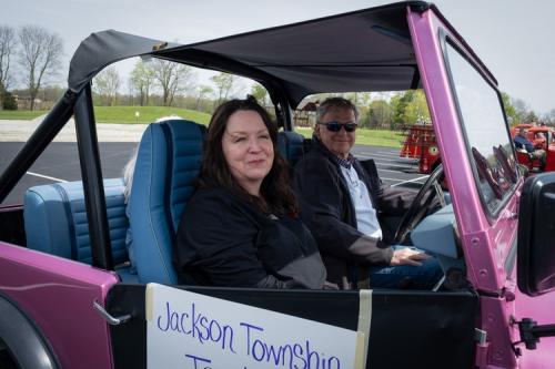 Trustee Robyn Cook in parade 4.2023
