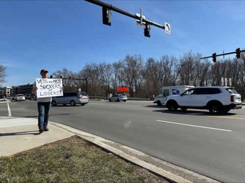 Veterans protest at Federal Hill (5)