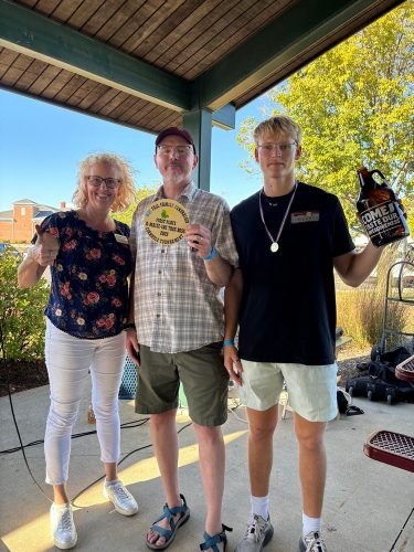 Westfield Dems_Cornhole Winners and President